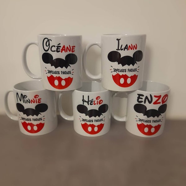 Tasse oreille mickey  personnalisée