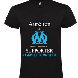 T-shirt supporter de Marseille personnalisé