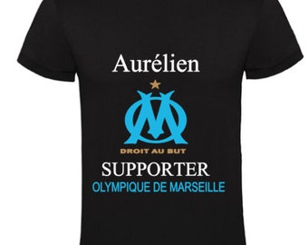 T-shirt supporter de Marseille personnalisé