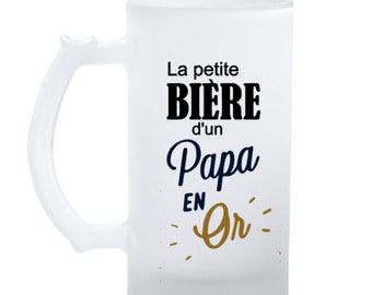 Chope de bière givré  PAPA EN OR