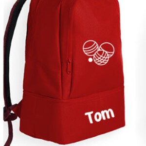 Sac à 3 Boules De Pétanque Personnalisable - Polyester, Dimensions 9x6x24 Cm, Fermeture Zippée, Sangle De Portage - 6 Coloris Au Choix