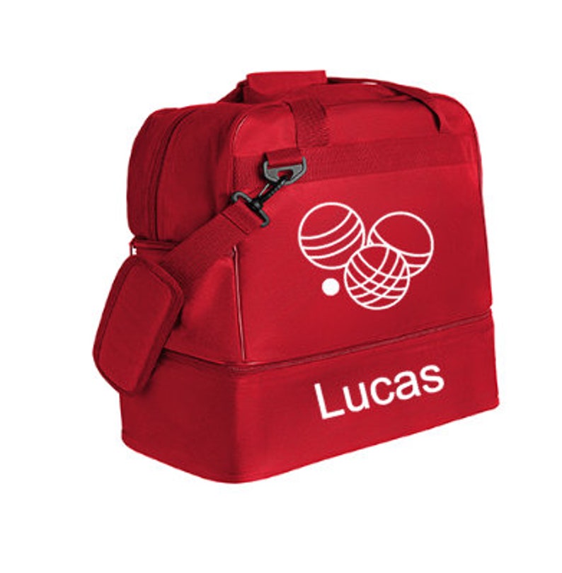 Personalized petanque bag large Red