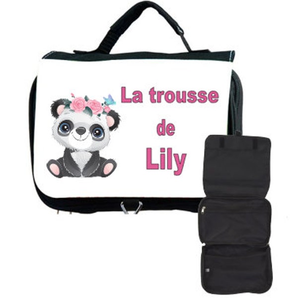 trousse de toilette personnalisée panda