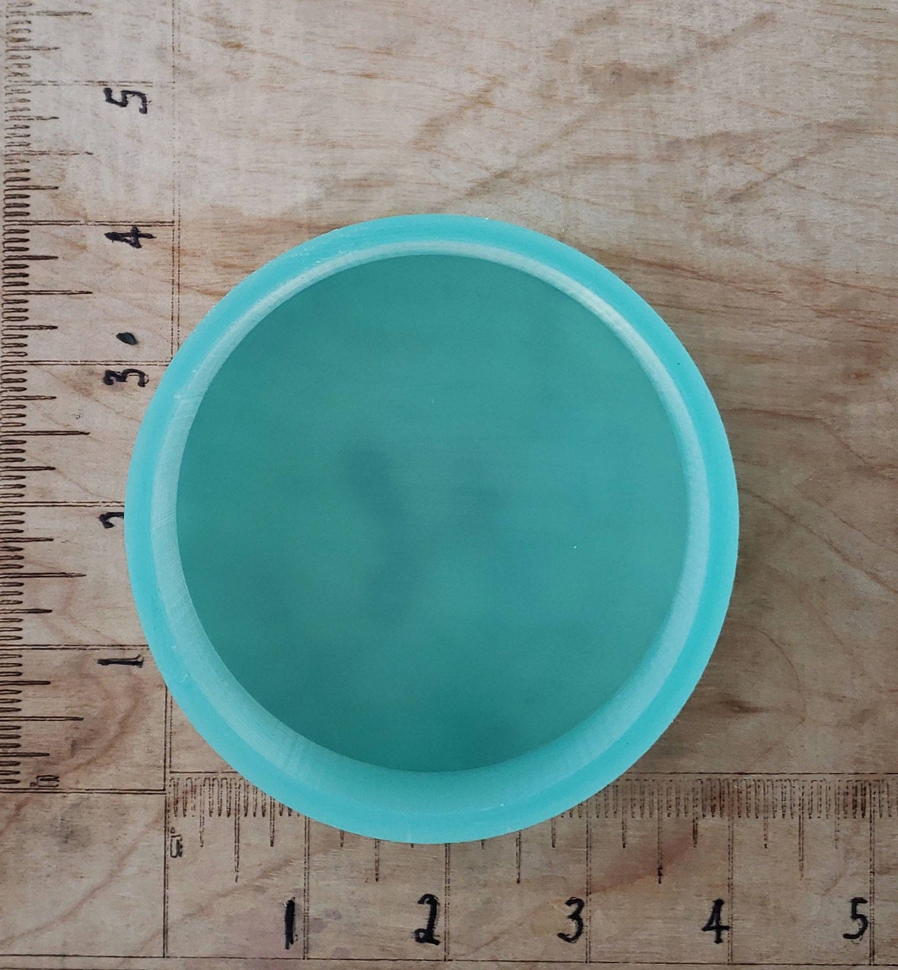 3.5 x 1 deep Large Round / Circle Silicone Mold Etsy
