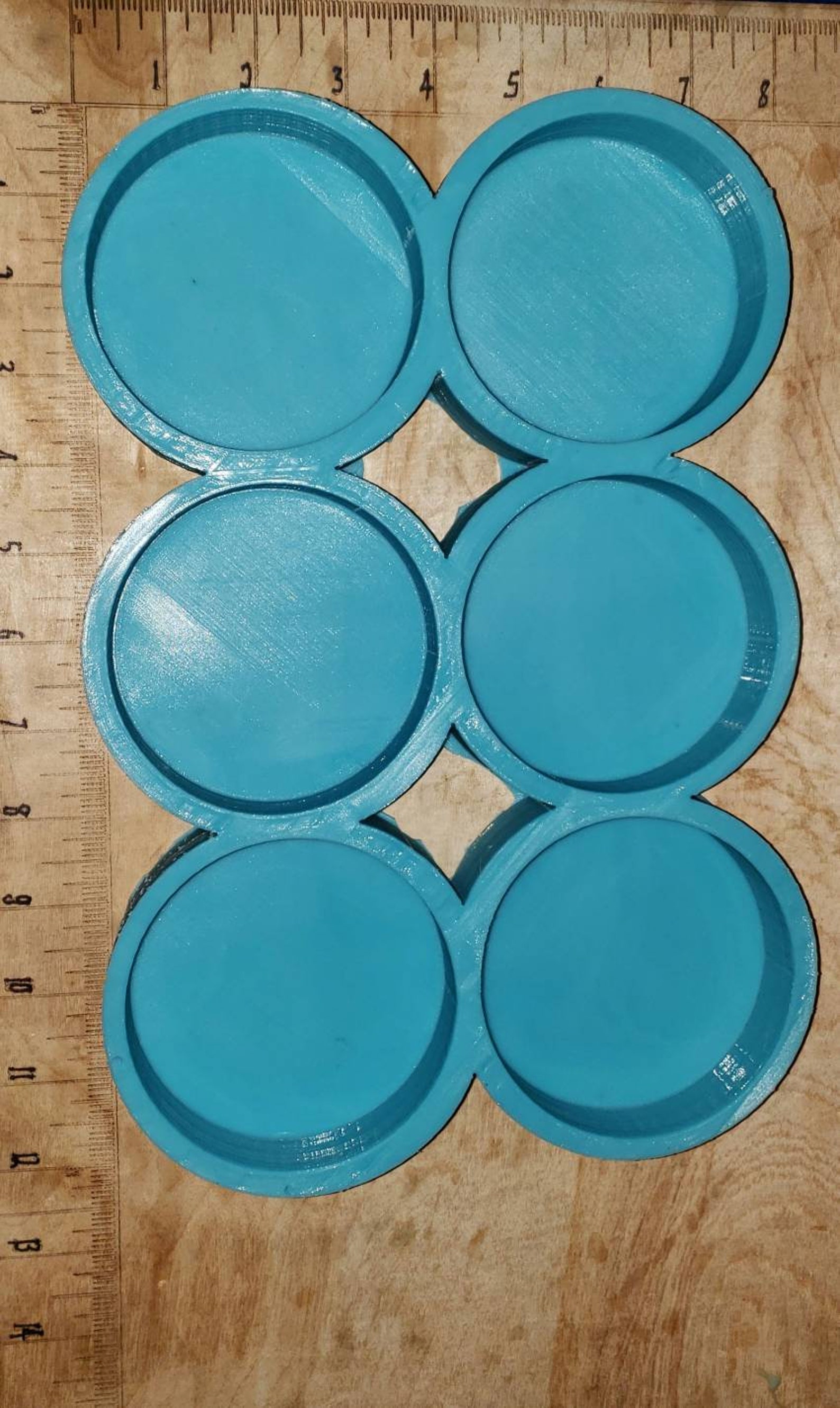 Circle Molds approximately 3.5 x 1 deep each Etsy