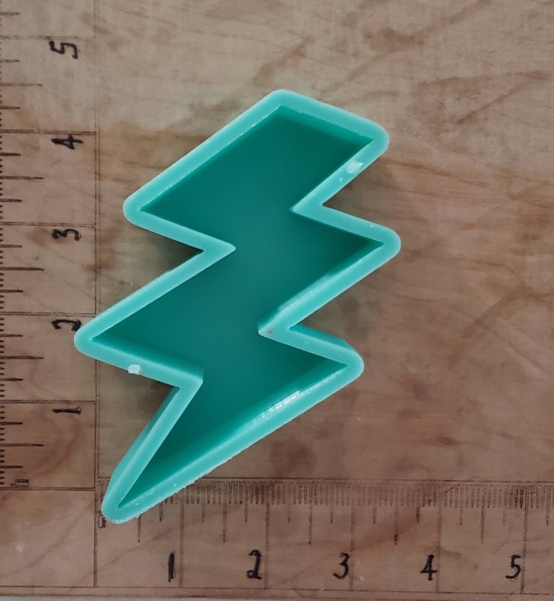 Resin Large Silicone Mold for Aroma Beads Freshies SMALL LIGHTENING approximately 4 tall x 3 wide x 1 deep Candles