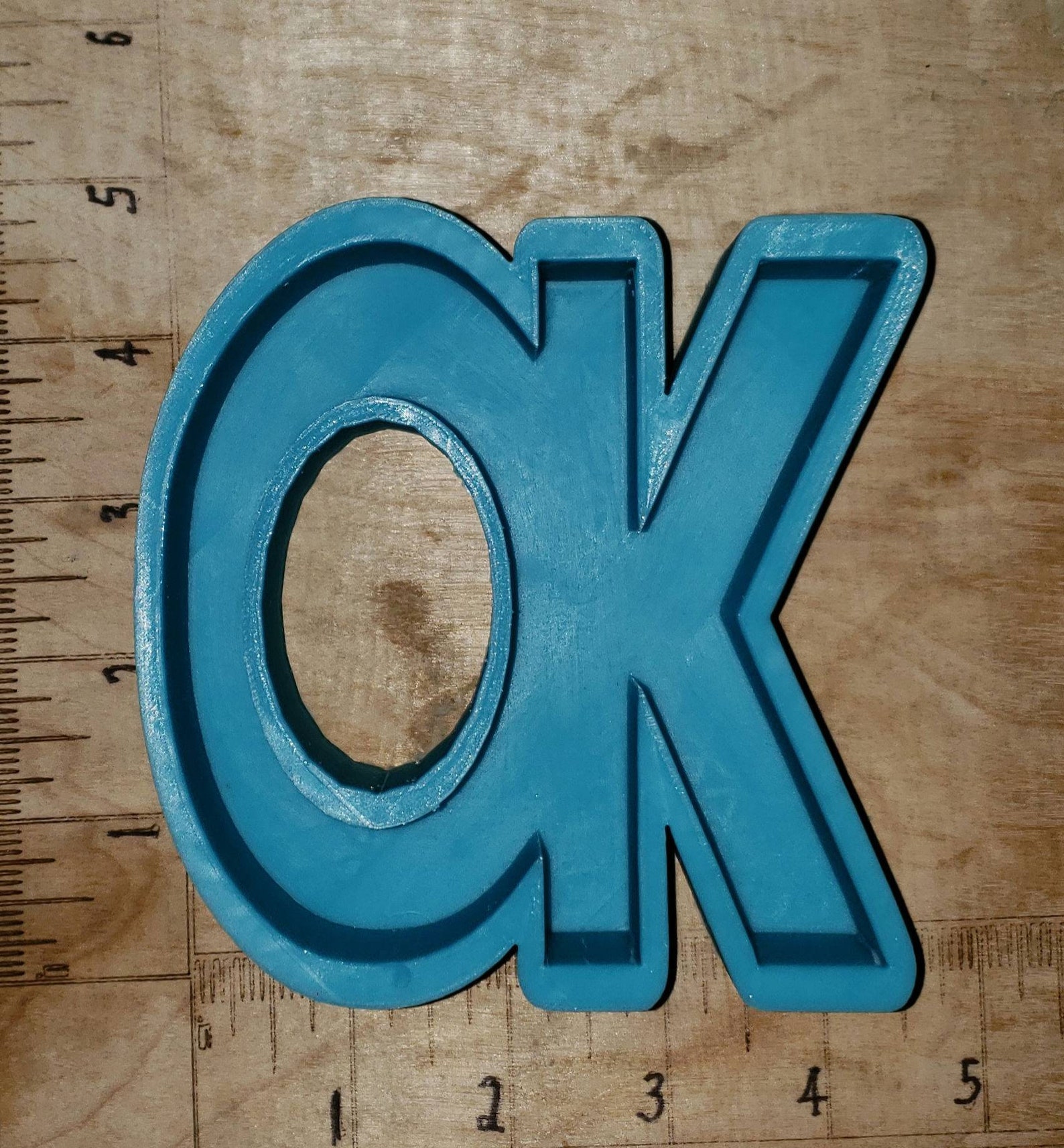 OK State Abbreviation approximately 4.5 tall x Etsy
