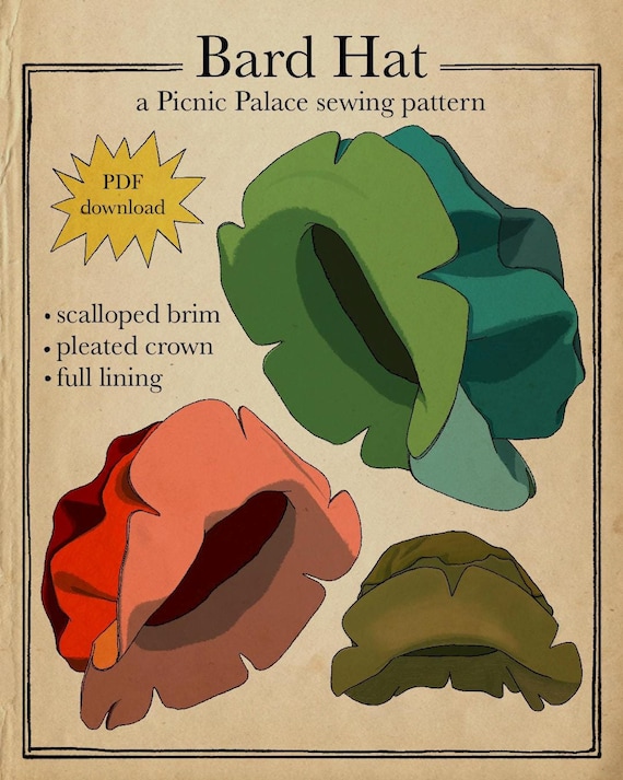 Picnic Palace's Bard Hat Sewing Pattern