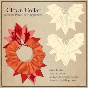 Picnic Palace's Classic Clown Kragen Schnittmuster