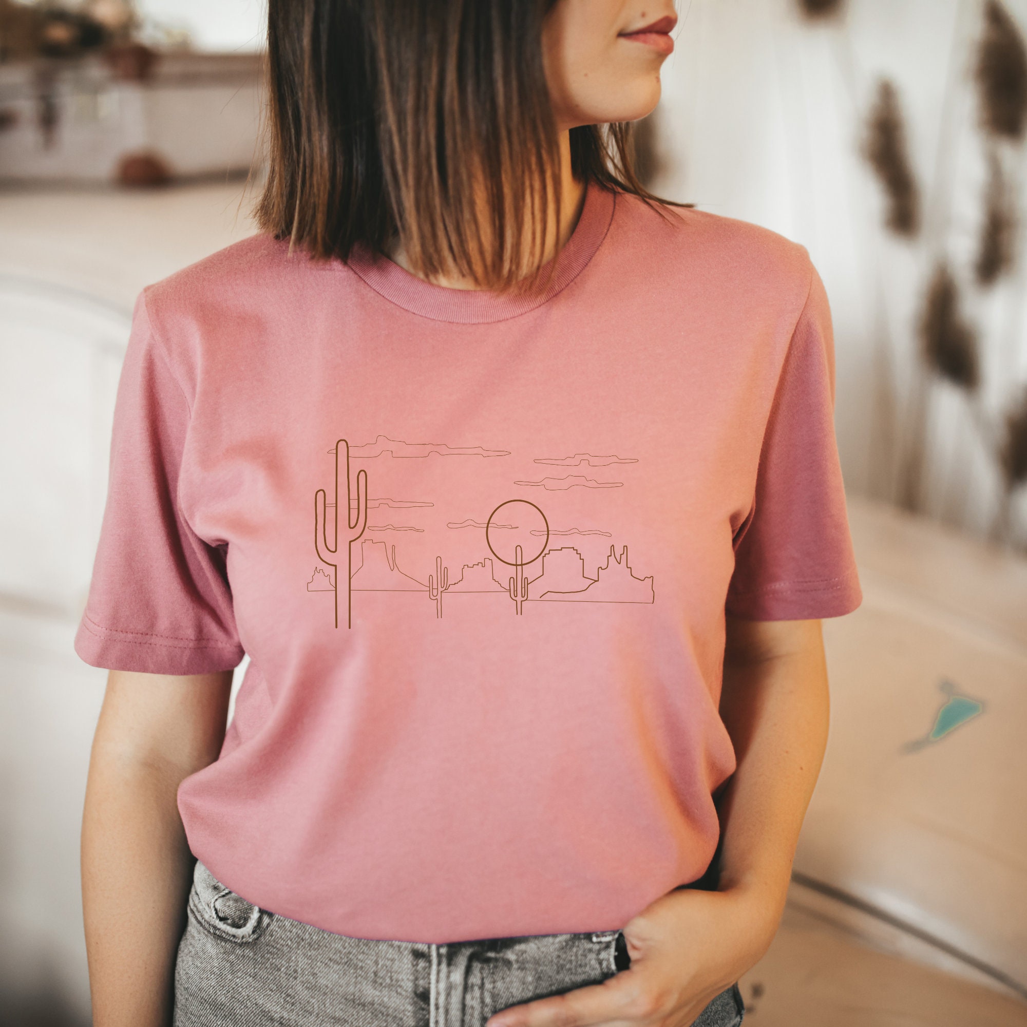 Desert Scenery T-Shirt / Desert Shirt / Desert Vibes / Out - Etsy België