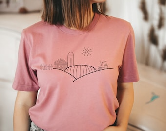 Midwest Scenery T-Shirt / Midwest Shirt / Midwest T-Shirt / Corn Field / Farmer / Farmer Shirt / Iowa / Iowa Shirt / Unisex Shirt