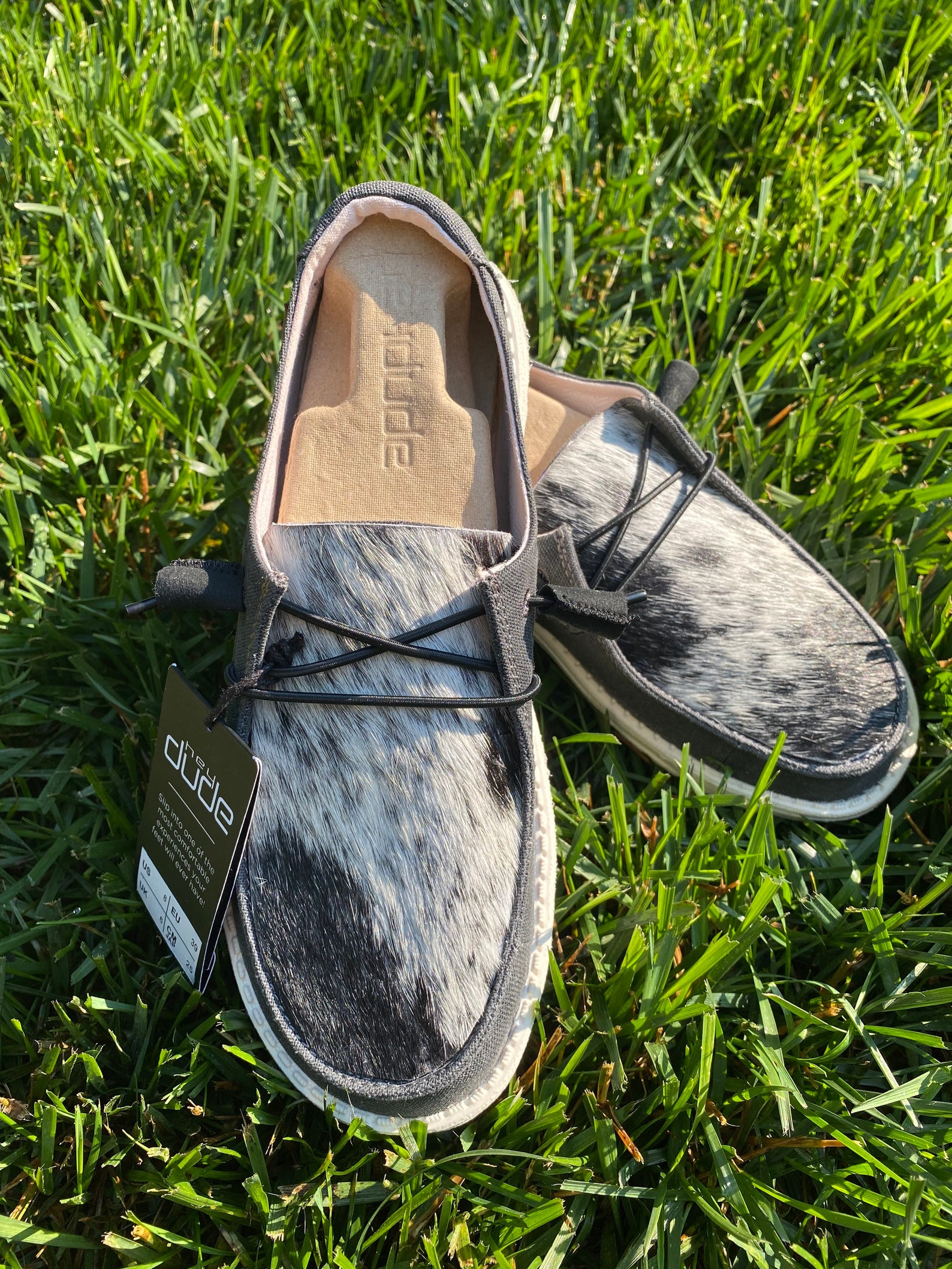 Cowhide Hey Dude Shoes MADE TO ORDER Hey Dude Shoes Etsy