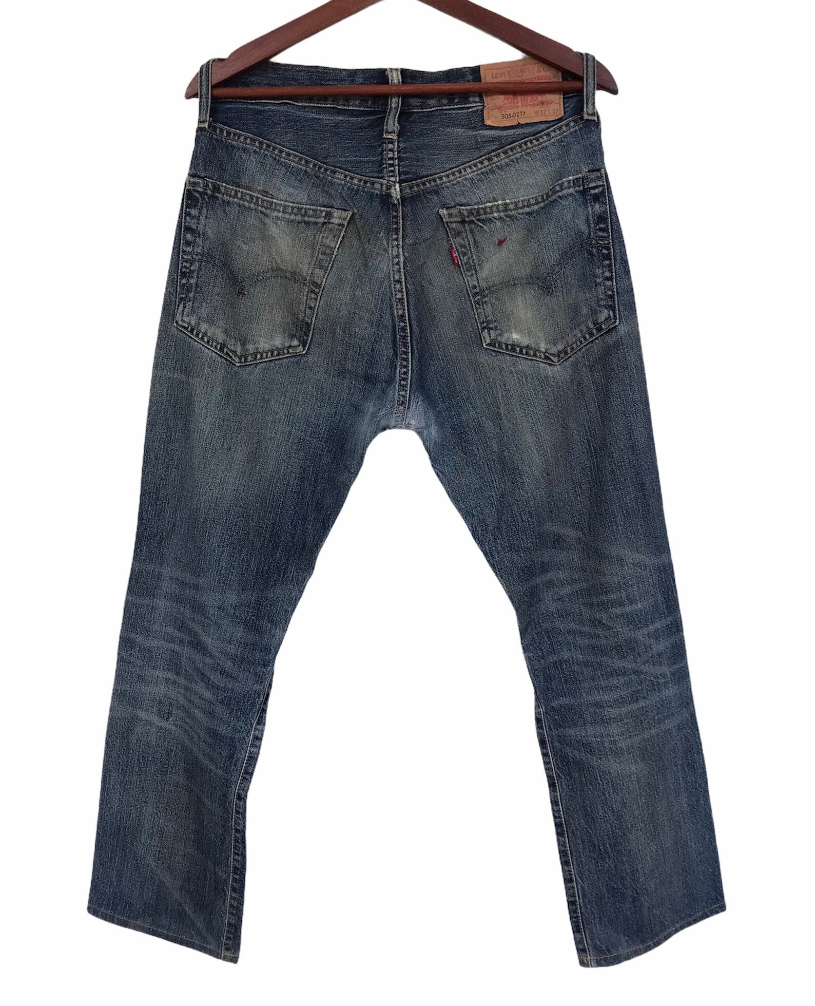 Levis Big E 505 Vtg Selvedge Disstressed Destroyed Jeans | Etsy