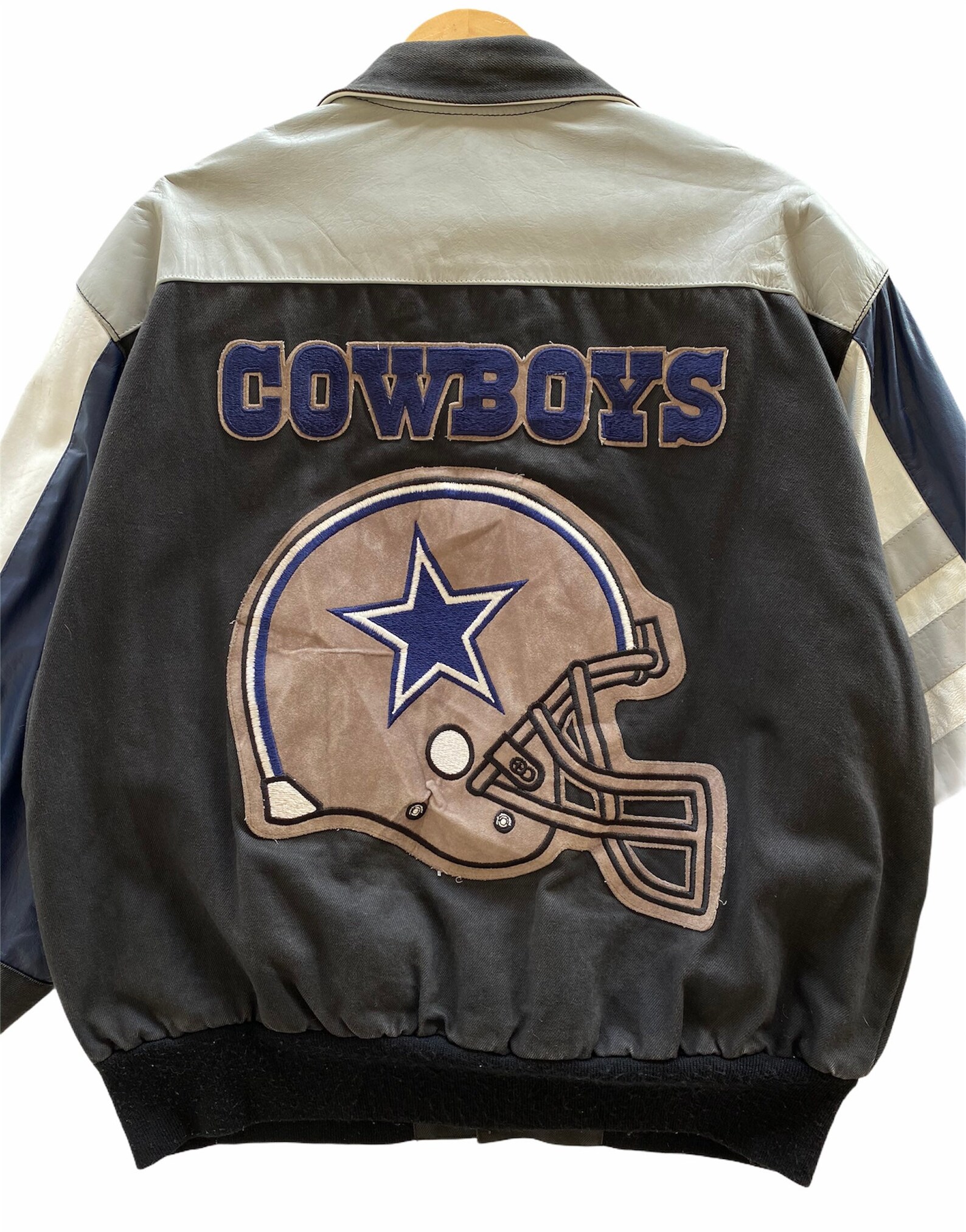 Jeff Hamilton Dallas Cowboys bordado Logo Chaqueta Varsity Etsy