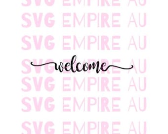 Welcome svg - Welcome svg file - Welcome cut file - front door svg - greeting svg - svg file - svg files - cut files - svg  cut file - files