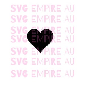 Heart svg cut file instant download/ vinyl & craft cutting file, die cut, template, clip art digital download
