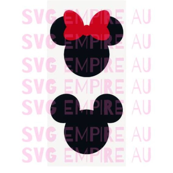 ミニー SVG、ミッキー マウス SVG ファイル、ビニール カッティング