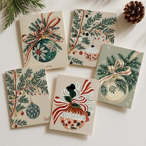 Nostalgic Christmas Card Set - Christmas Card Set | Holiday Greeting Cards | Christmas Stationery | Nostalgic Christmas | Blank Inside