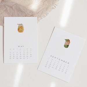2025 Drinks & Cocktails Inspired Desk Calendar