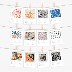 2025 Henri Matisse Inspired Desk Calendar