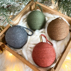 Handmade Holiday Keepsake Ornament Set - Handmade Minimal Ornament | Neutral Holiday Décor | Nostalgic Christmas | Christmas Tree Ornament