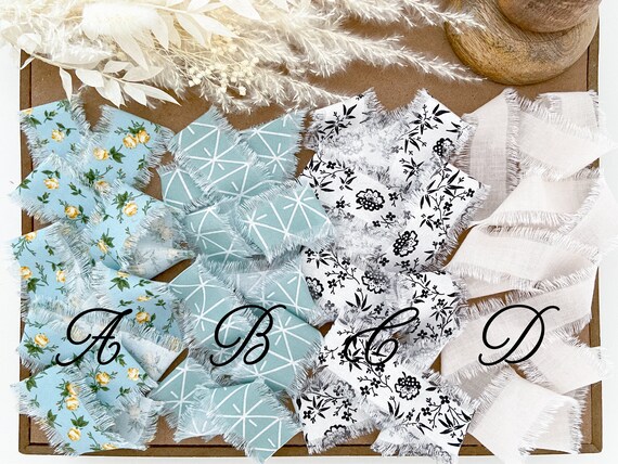 -様 Printed Hand-frayed Ribbon - Etsy