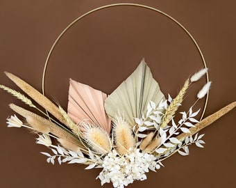 Rustic Dried Flowers Wreath