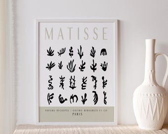 Matisse Exhibition Print|Modern Print|Home Décor|Oak Wood|Trendy Wall Art|Gift Ideas|Matisse Inspired Art| Wall Art Collection|Boho Wall Art