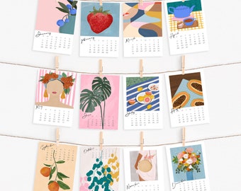 2024 Contemporary Art Calendar | Trend Stationery|Stocking Stuffers | Colleague Gifts | Teacher Gifts|  Unique Gift Ideas |Christmas Gifts