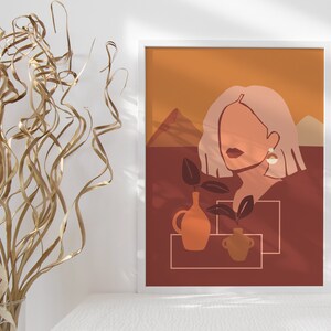 Abstract Women Art |Modern Print|Home Décor|Minimalist Wall Art|Trendy Art|Female Print| Modern Home Decor|Women Art|