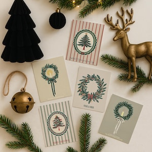 Heirloom Christmas Card Set - Christmas Card Set | Holiday Greeting Cards | Christmas Stationery | Nostalgic Christmas | Blank Inside