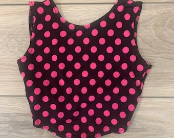 Polka Dot Pink & Black Dance Set