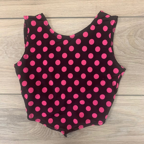 Polka Dot Pink & Black Dance Set