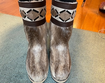 Reindeer Winter Fur Boots Mukluks 100% Handmade from Siberia/Mongolia