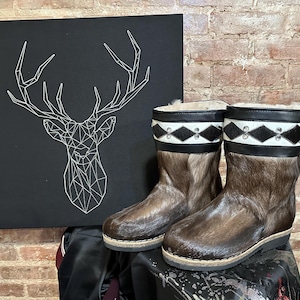Reindeer Winter Fur Boots 40EU 9US