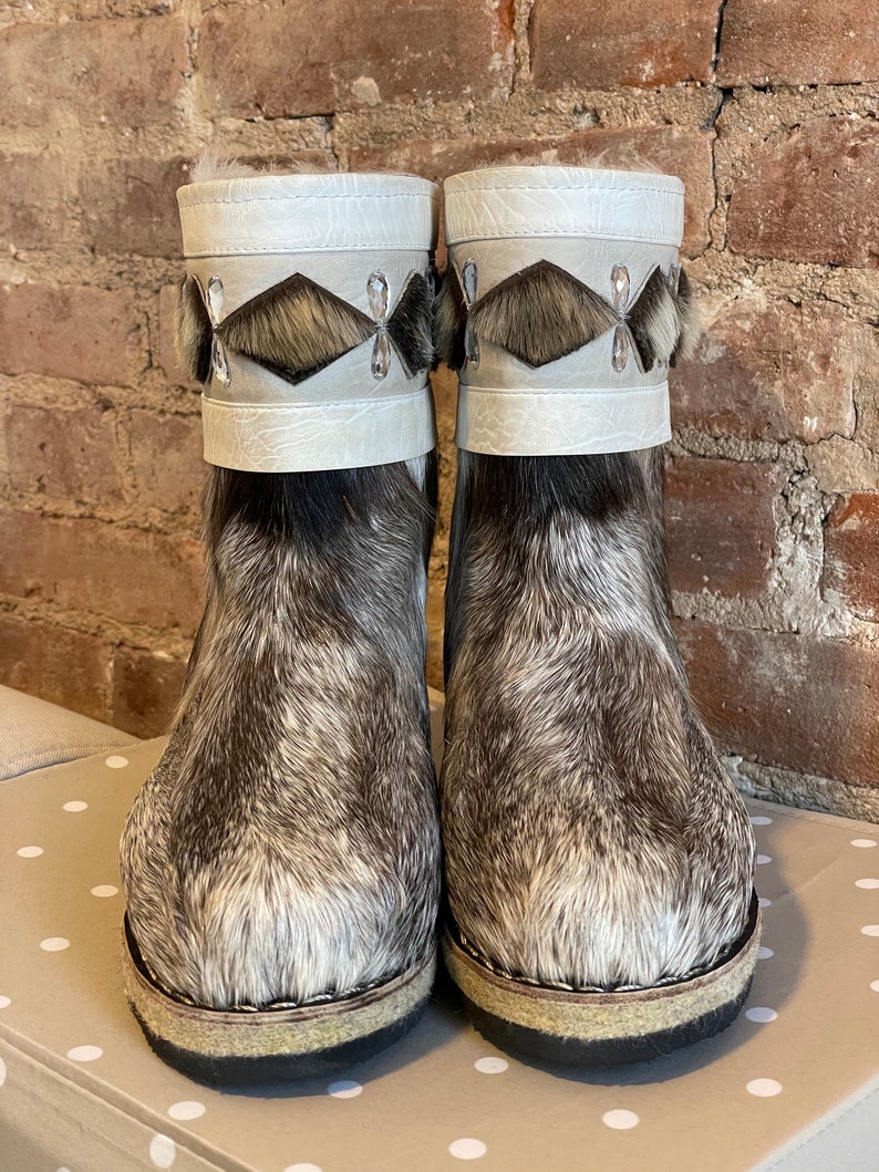 Reindeer Winter Fur Boots Mukluks 100 Handmade From Siberia/mongolia