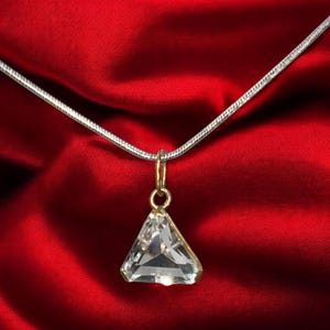 Antique ORIGINAL Natural rock-crystal. Pendant . Silver sterling 875, vintage silver, filigree pendant ,Ukraine Europe vintage jewelry, gift