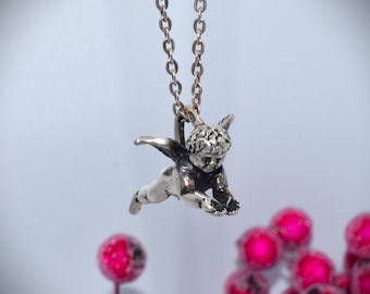 COLLANA IN ACCIAIO CON ALA ANGELO - Gioielli - Collane - di Blue Je