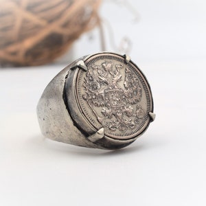 Men silver ring, Sterling silver ring, Exclusive jewelry , ring men 11, silver ring 925, Royal Coat of arms Double headed eagle jewelry