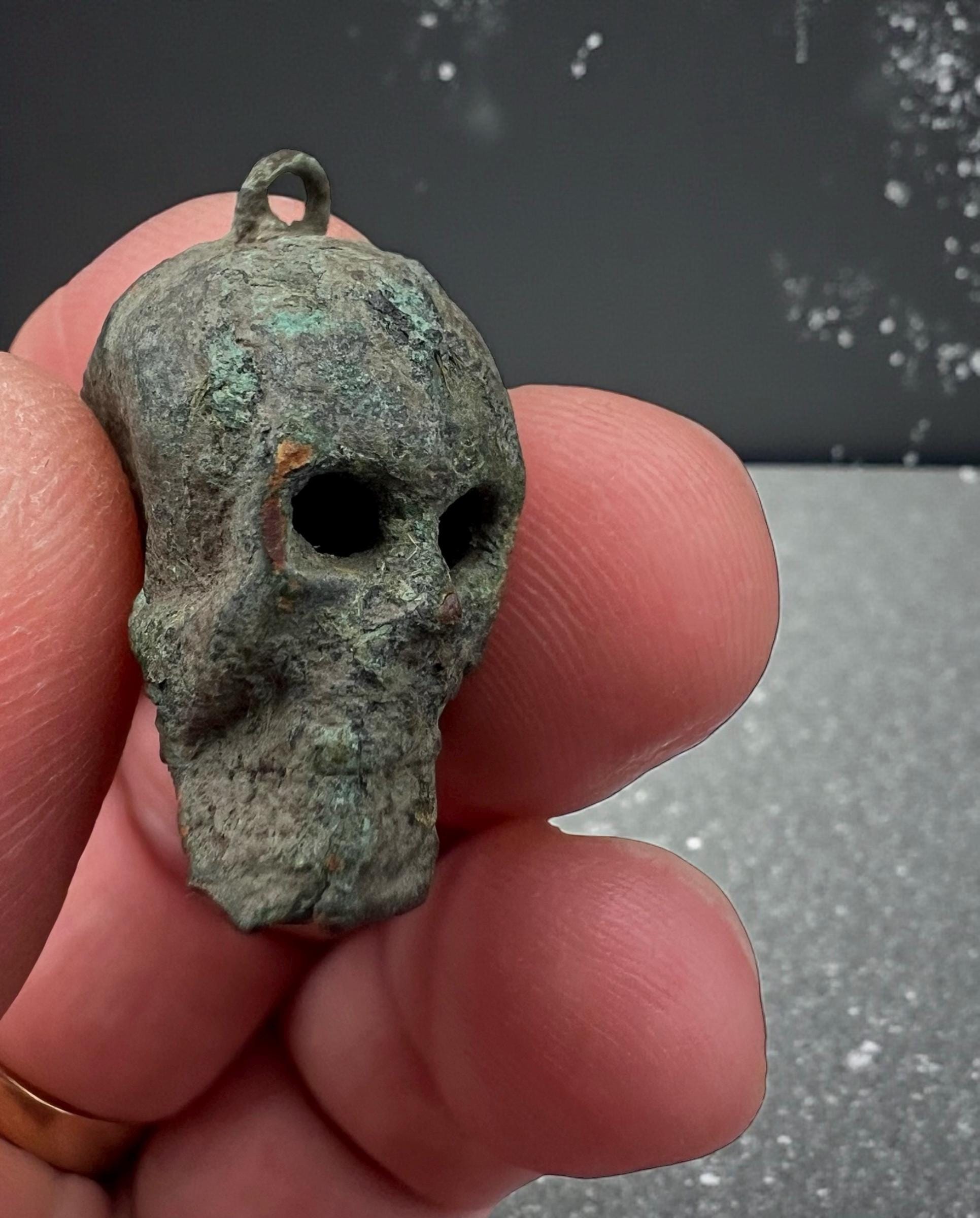 Antique 19th Century Memento Mori Skull Vanitas Pendant : Voodoo Shaman ...