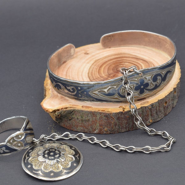 Ethno silver, ethno pendant, ethno , ethno bracelet, russian vintage silver, silver 875, Ukraine ethno silver, ethno jewelry, ethnic costume