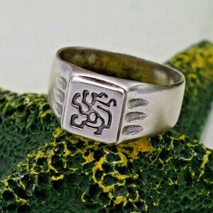 Men silver ring, Sterling silver 925 ring, Exclusive jewelry, Ring men size 10, Silver ring for men, Gift for men, Big men ring, Men jewelry