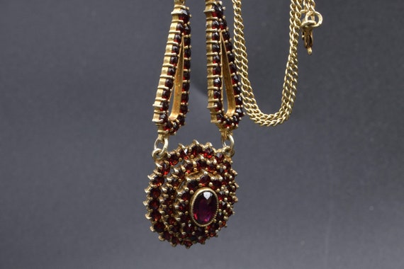 Bohemian Garnets, Necklace garnet, Czech garnet, … - image 9