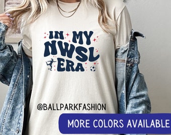 Maglietta In My NWSL Era Maglietta NWSL Maglietta da tifosa di calcio femminile Maglietta sportiva da donna Maglietta da calcio femminile Maglietta ispirata alla NSWL Maglietta uswnt di Alex Morgan