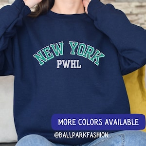 PWHL New York Hockey Sweatshirt New York PWHL Sweatshirt Professional Womens Hockey League Women&#39;s Sports Hockey Mom Tee Hockey Fan pwhl ny