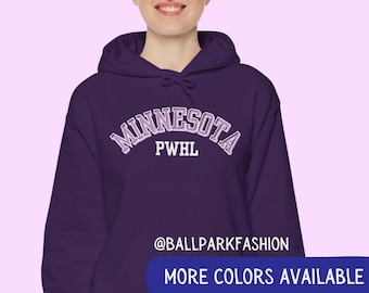 PWHL Minnesota Hockey Hoodie Minnesota Hockey PWHL Sweatshirt Damen Hockey League Damen Sport Hoodie Hockey Mom Hockey-Fan PWHL-Fan