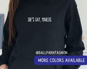 Sie ist Gay Marmor Hoodies Marie-Philip Poulin Celly Sweatshirt MPP Shirt Montreal Hockey Meme Sweatshirt Montréal PWHL Lustiges Hockey Montreal