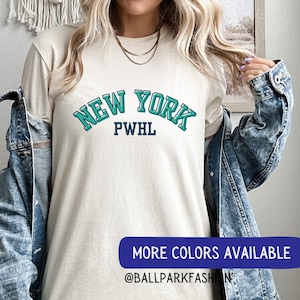 PWHL New York Hockey T-Shirt New York PWHL Shirt Professional Womens Hockey League Women's Sports Shirt Hockey Mom Tee Hockey Fan pwhl ny