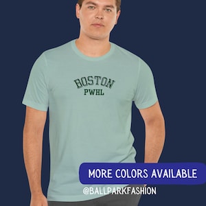 PWHL Boston Hockey T-Shirt Boston PWHL Shirt Professional Womens Hockey League Women&#39;s Sports Shirt Hockey Mom Tee Hockey Fan PWHL Fan