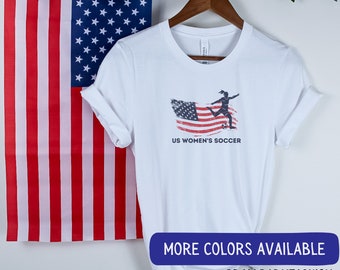 T-shirt da calcio da donna USA uswnst Maglietta da tifoso della Coppa del mondo da donna USA Calcio Futbol Coppa del mondo Fifa Calcio da donna USA Calcio da donna USA
